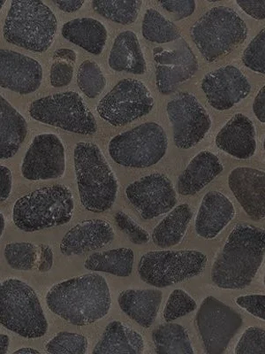 Black Marble Pebbles Tumbled Pattern 10mm