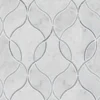 Carrara White Ellipsis Polished 10mm