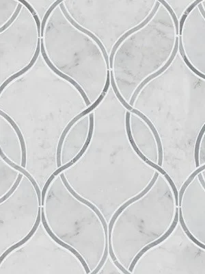 Carrara White Ellipsis Polished 10mm
