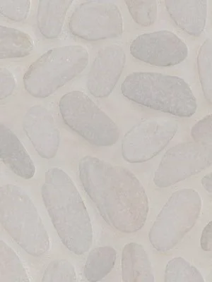 White Marble Pebbles Tumbled Pattern 10mm