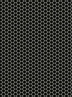 Black Matte 2” Hexagon Mosaic Tile