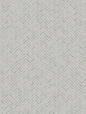 Carrara White 1x3 Herringbone Polished