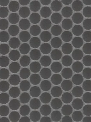 Penny Round Nero 6mm Matte