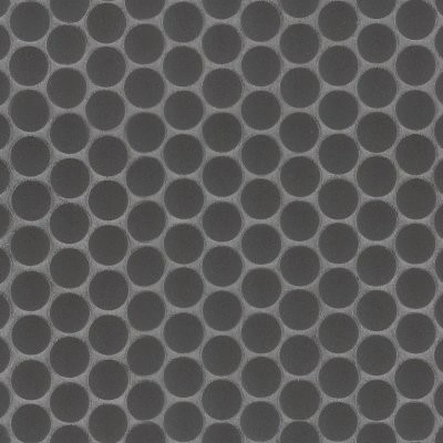 Penny Round Nero 6mm Matte