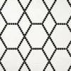 White And Black Hive Pattern Matte