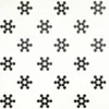White And Black Mod Petal Pattern Matte