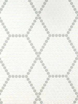 White And Gray Hive Pattern Matte