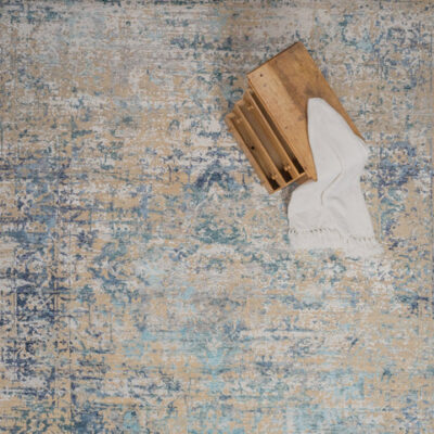 Carrara Hand Knotted Rug - 420 Aqua #1203