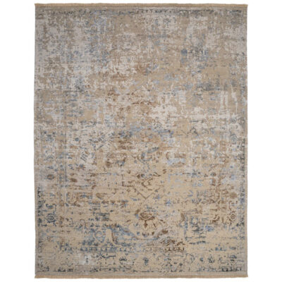 Carrara Hand Knotted Rug - 740 Beige Blue #1203