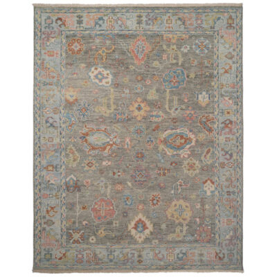 Verve Hand Knotted Rug - Silver Multi