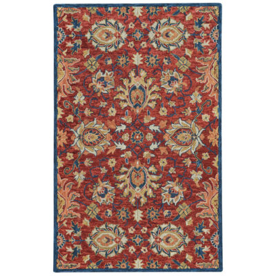 Avanti Hand Tufted Rug - Keshan 575 Red Navy #2538