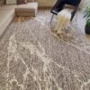 York Collection Marble Flat Woven Rug - Brown
