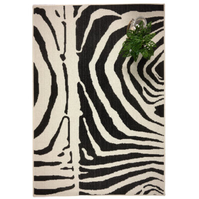 Cape Town Machine Made Rug - 350 Black #5126