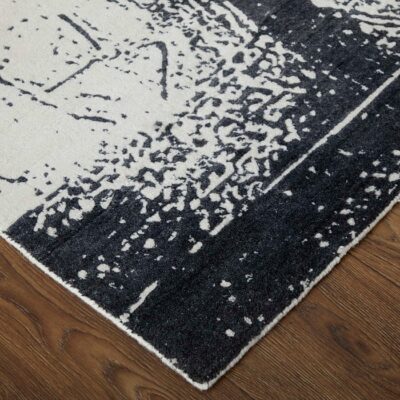 CODA Rug - 8927F-BLKWHT