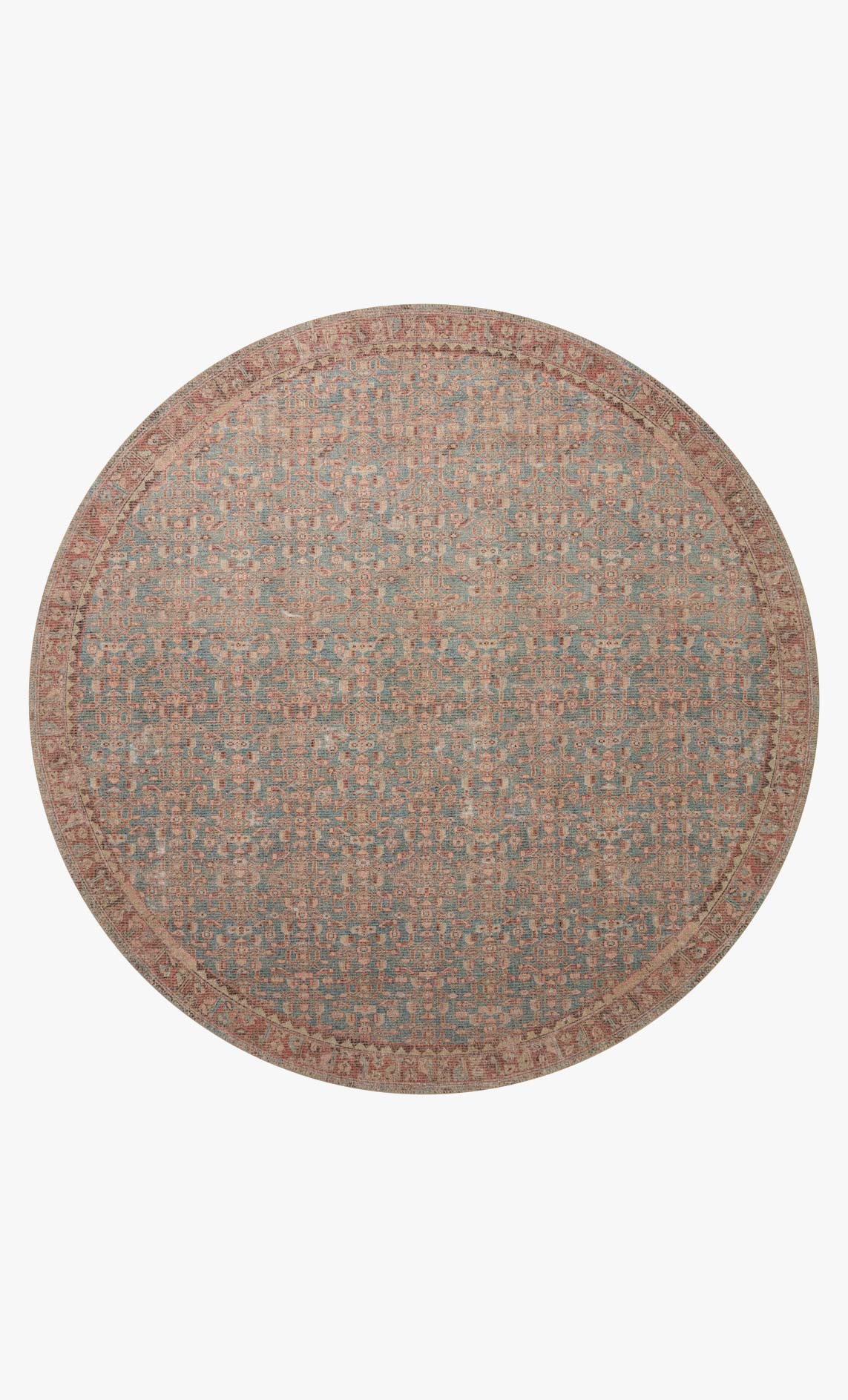 Aubrey - AUB-04 Ar Blue / Terracotta