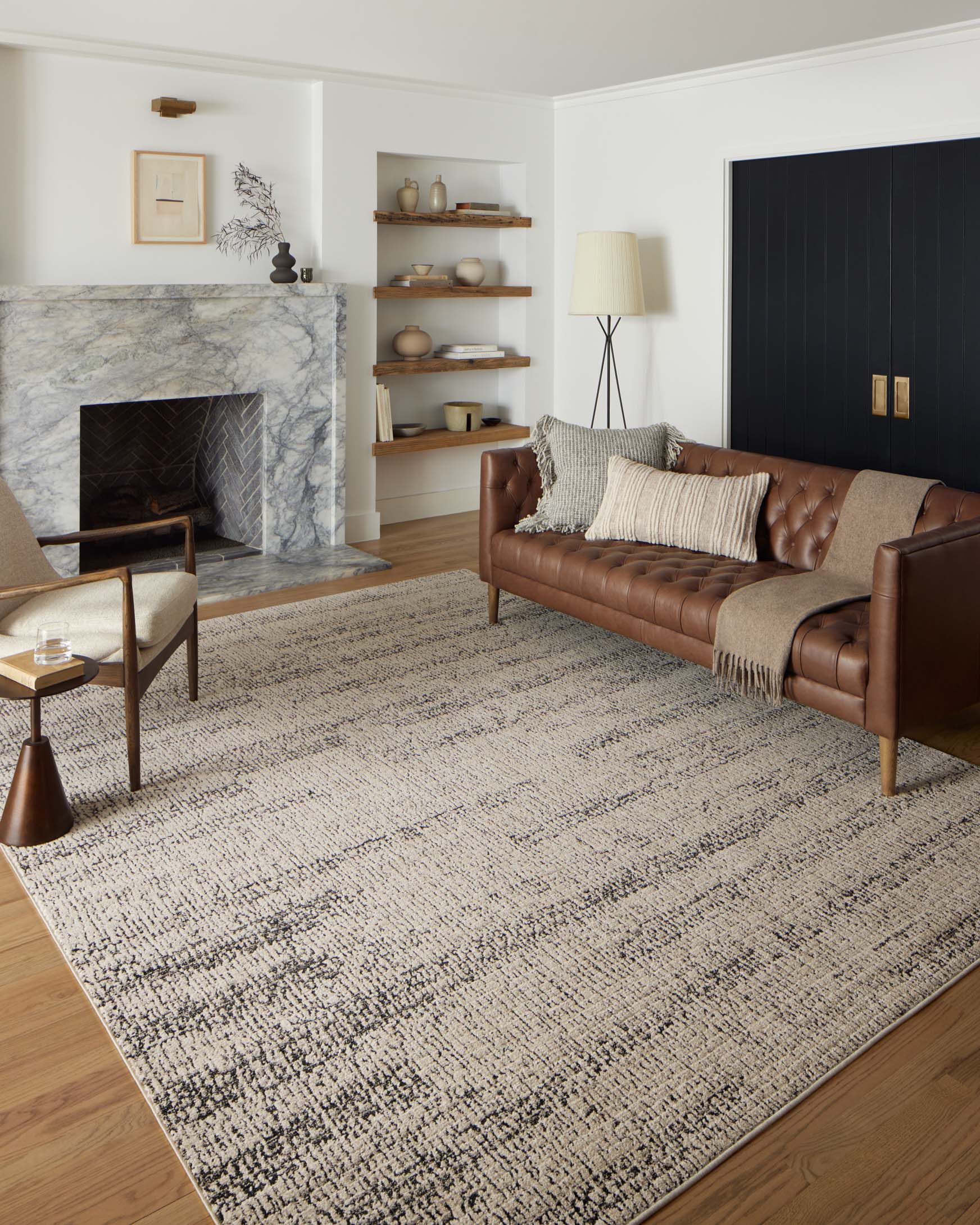 Darby - DAR-02 Oatmeal / Charcoal