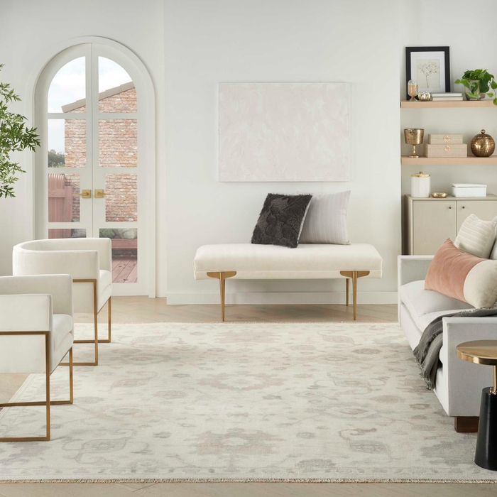 Aldora Ald14 Ivory/Grey Area Rug
