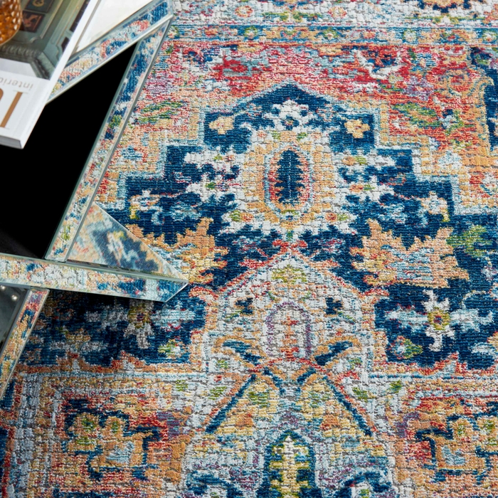 Ankara Global Anr11 Blue/Multicolor Rug