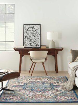 ANRGL_ANR15_IVNAV_IVORY_NAVY_5X8_099446855770_ROOM03.jpg Ankara Global Anr15 Ivory/Navy Rug
