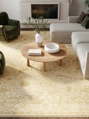 Antique Bloom Anb03 Beige Area Rug