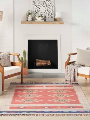 Baja Baj02 Red/Beige Rug