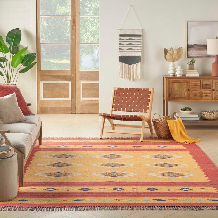 BAJA_BAJ02_YELRD_YELLOW_RED_8x10_099446459756_ROOM03.jpg Baja Baj02 Yellow/Red Rug