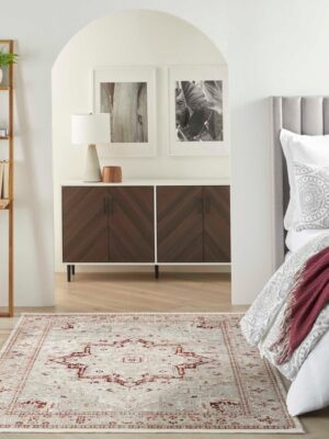 Carina Cna02 Brick/Silver Rug