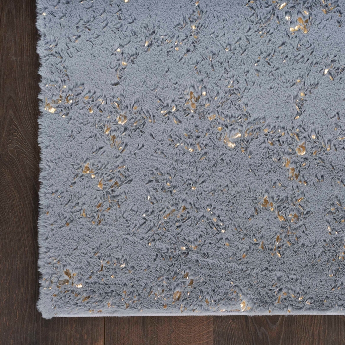 Cozy Shimmer Csh01 Slate Gold Area Rug
