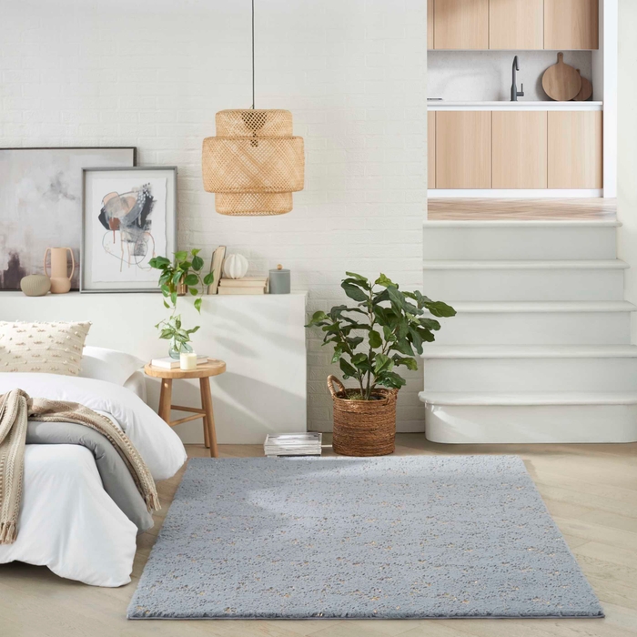 Cozy Shimmer Csh01 Slate Gold Area Rug