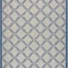 Country Side Ctr02 Ivory/Blue Outdoor Rug