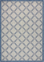 Country Side Ctr02 Ivory/Blue Outdoor Rug