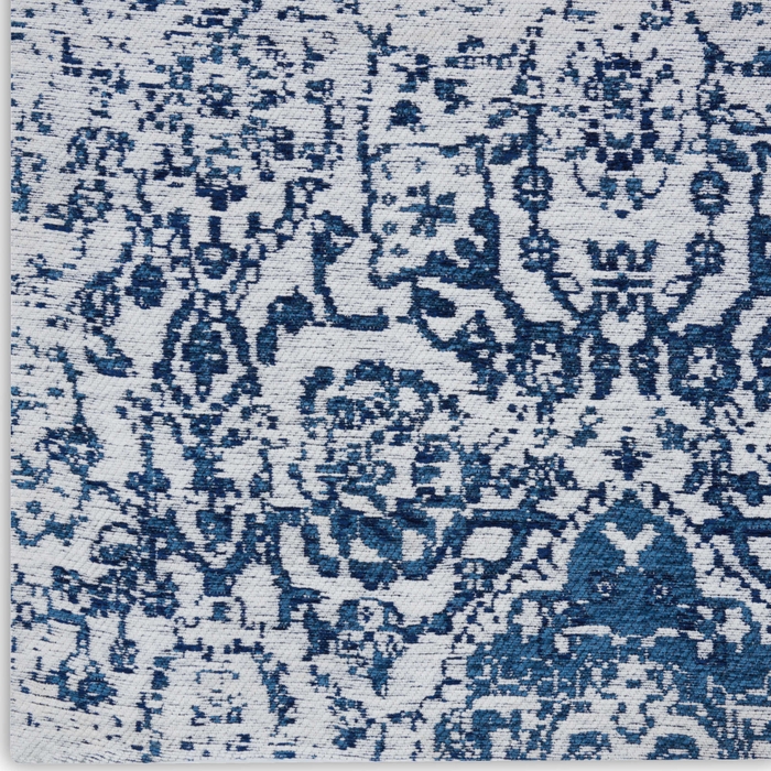 Damask Das06 Ivory/Navy Rug