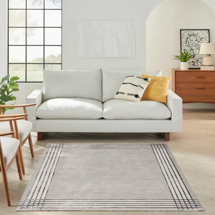 Desire Dsr01 Grey Silver Area Rug