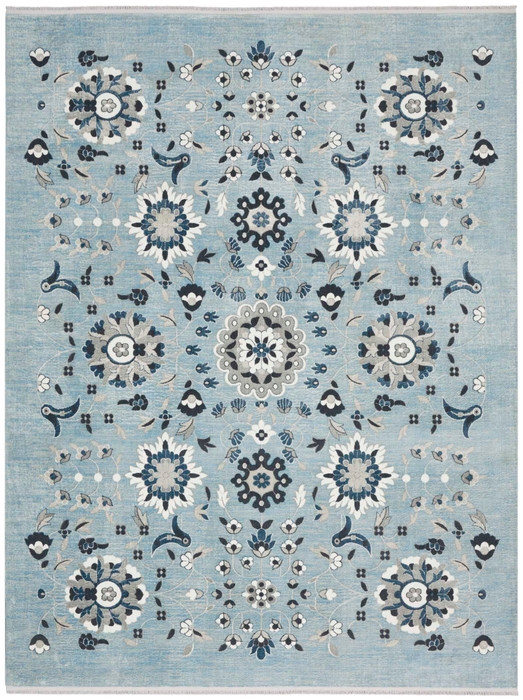 Lennox Len04 Light Blue Grey Rug