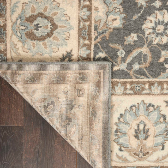 Living Treasures Li16 Grey/Ivory Rug