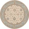 Living Treasures Li16 Ivory/Aqua Rug