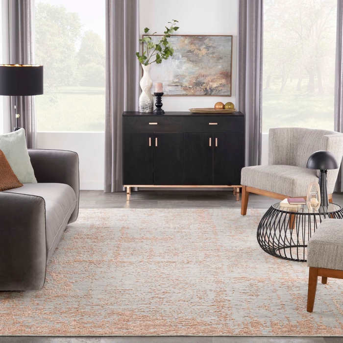 Luna Lun01 Blue Mocha Rug