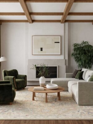 Maison Mso06 Green Ivory Area Rug