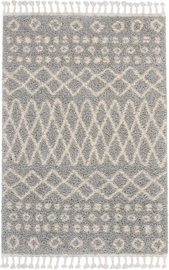 Moroccan Shag Mrs02 Silver Rug