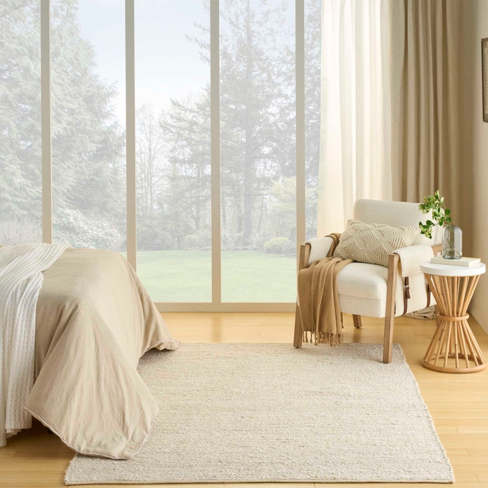 Natural Jute Njt01 Ivory Area Rug