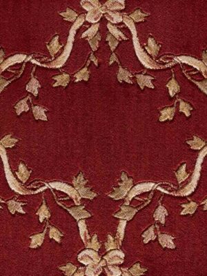 NOURISON_ASHTONHOUSE_A01R_RIBBONTRELLIS_BURGUNDY_RUNNER_SAMPLE.jpg Ashton House Ribbon Trellis A01R Burgundy Runner