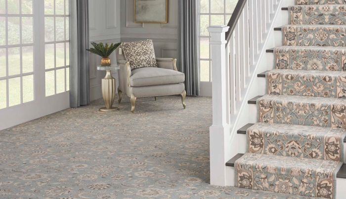 Grand Parterre Kashan Elite Pt01 Sky Broadloom