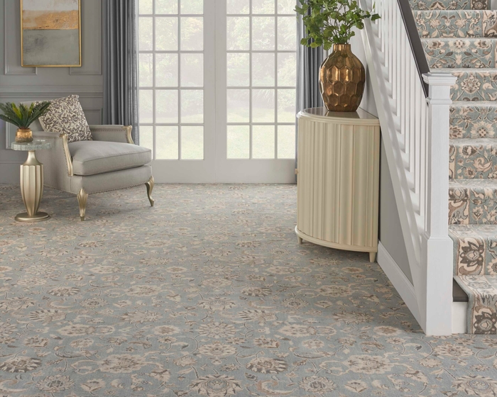 Grand Parterre Kashan Elite Pt01 Sky Broadloom