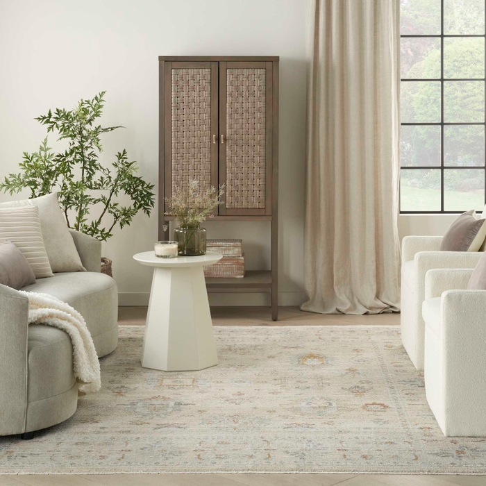 Oases Oae01 Ivory Beige Area Rug