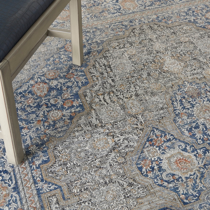 Starry Nights Stn07 Blue Rug