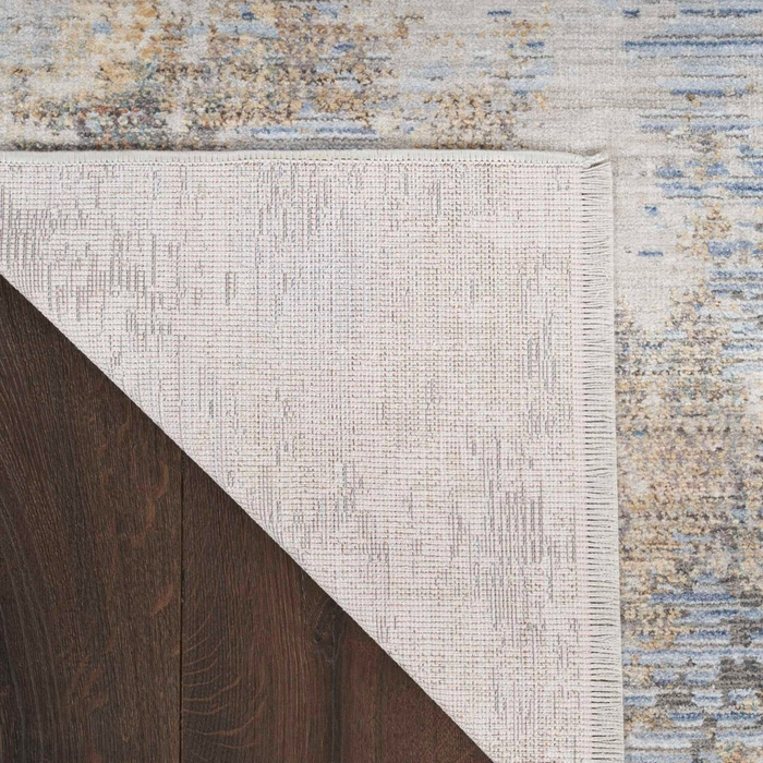 Abstract Hues Abh01 Grey/Blue Area Rug