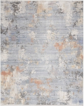 Abstract Hues Abh01 Grey/Blue Area Rug