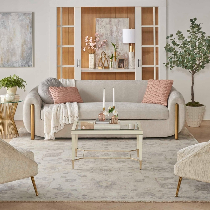 Aldora Ald14 Ivory/Grey Area Rug