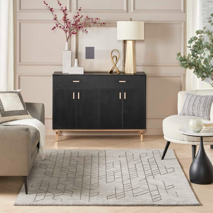 Alessia Ale01 Grey Area Rug