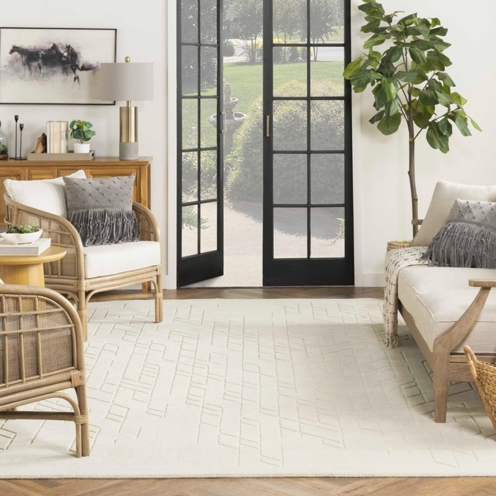 Alessia Ale01 Ivory Area Rug